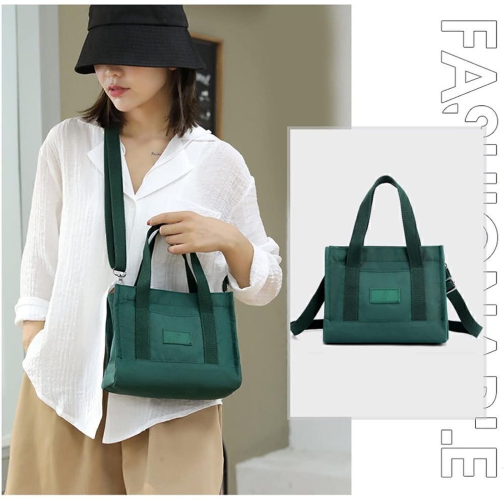 Mini Canvas Tote Purse - Picture 2 of 5